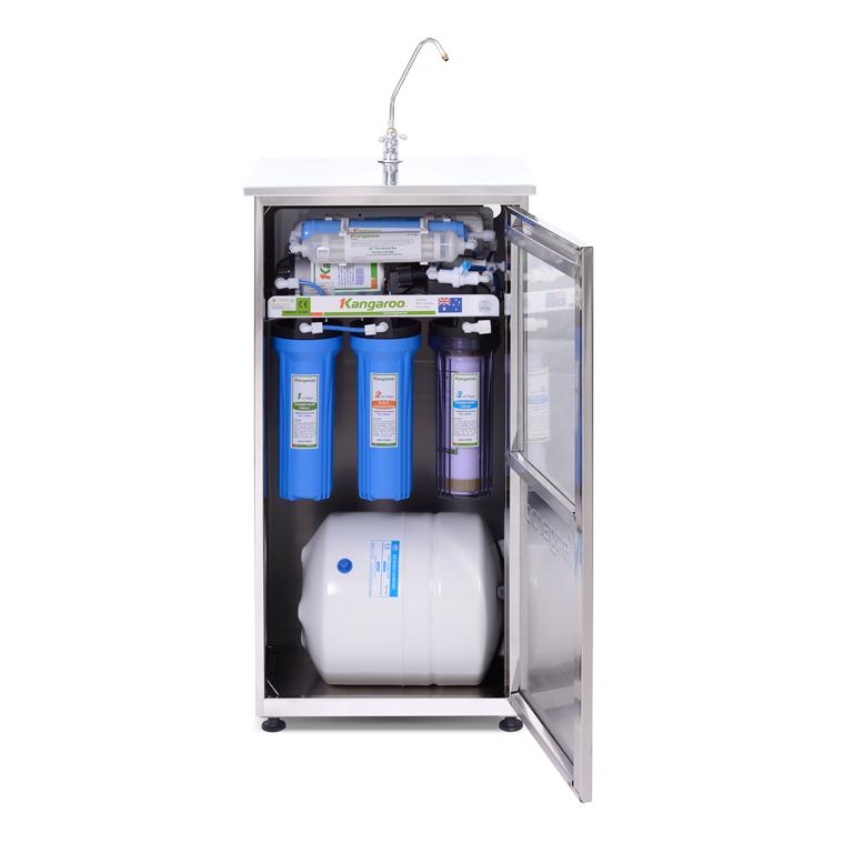 Máy lọc nước Kangaroo 9 lõi vỏ tủ Inox KG109