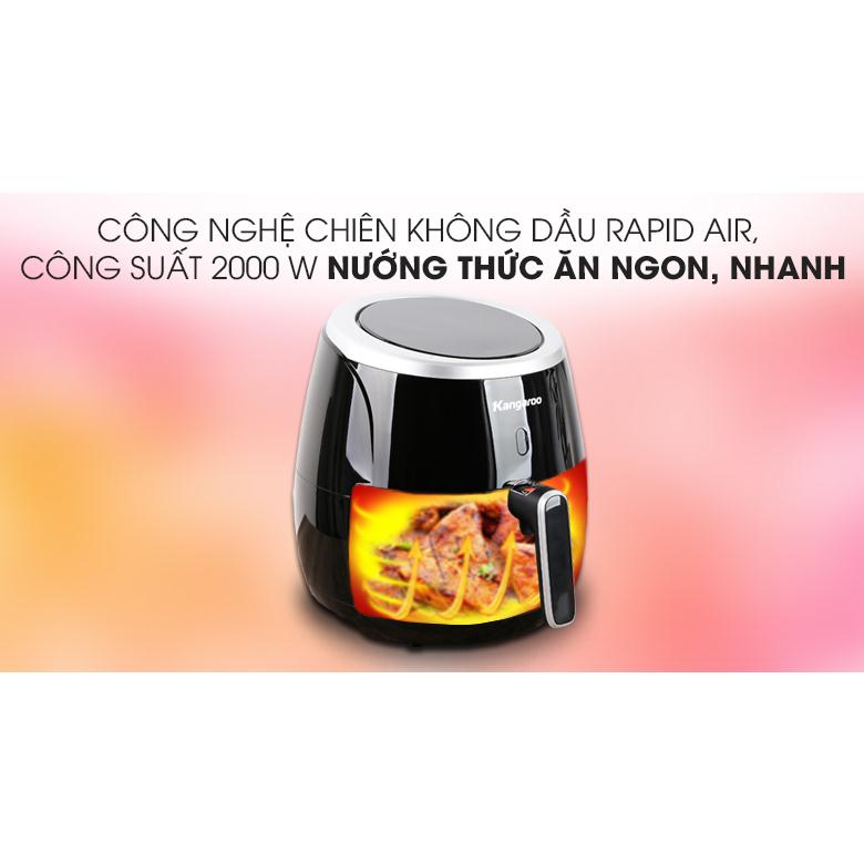 Nồi chiên không dầu điện tử Kangaroo KG52AF1A