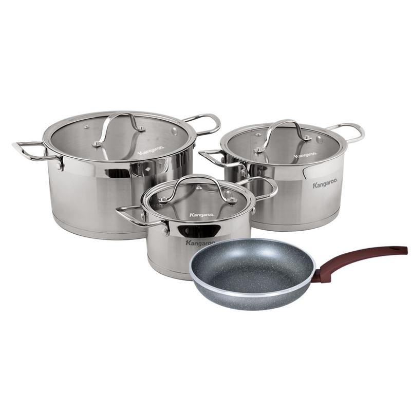 Bộ combo nồi chảo Kangaroo KG869C