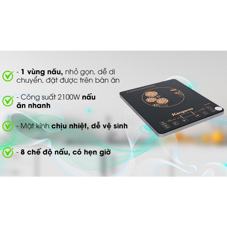 Bếp điện từ đơn siêu mỏng Kangaroo KG408i