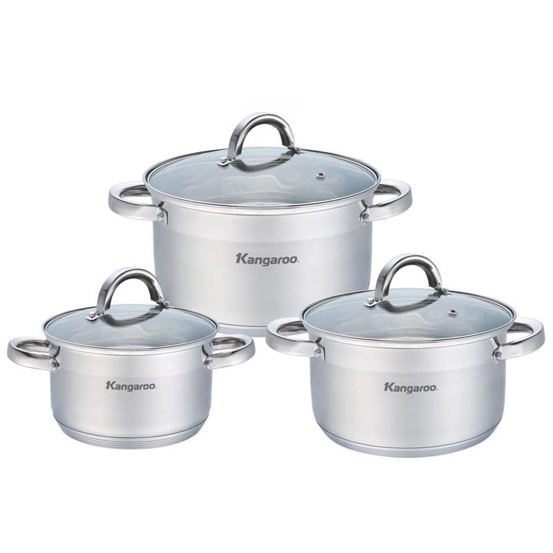 Bộ nồi inox Kangaroo KG875