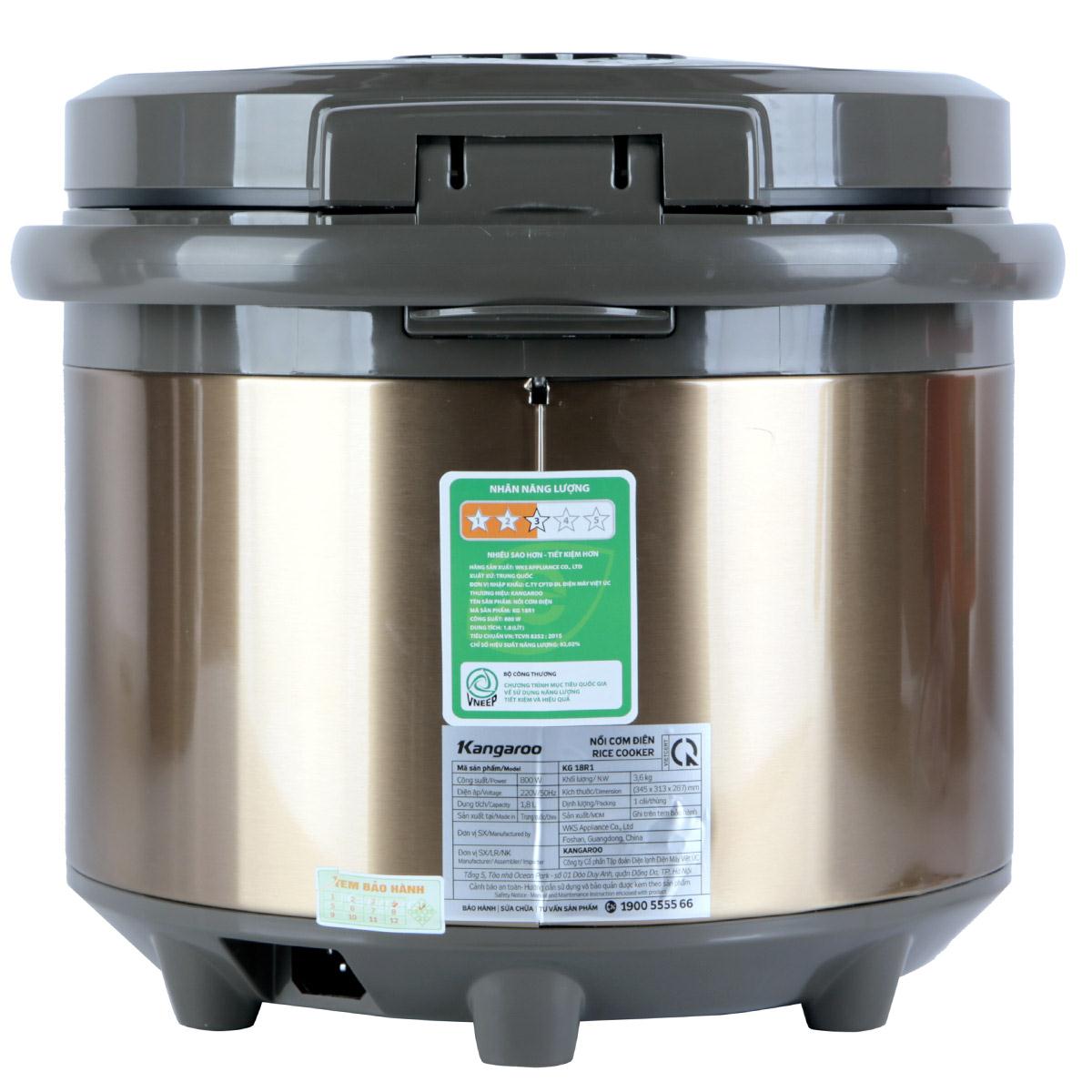 Nồi cơm điện Kangaroo KG18R1