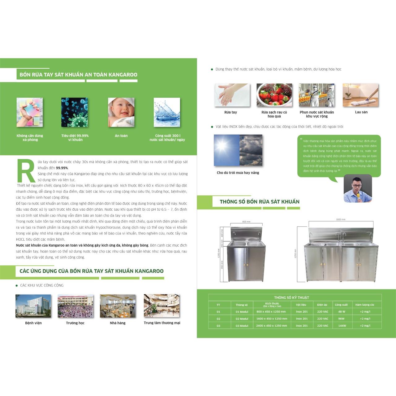 Bồn rửa tay sát khuẩn KG-CV19