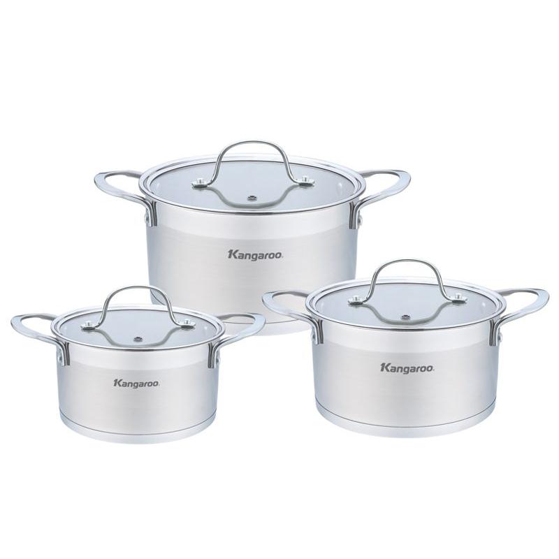 Bộ nồi inox Kangaroo KG877