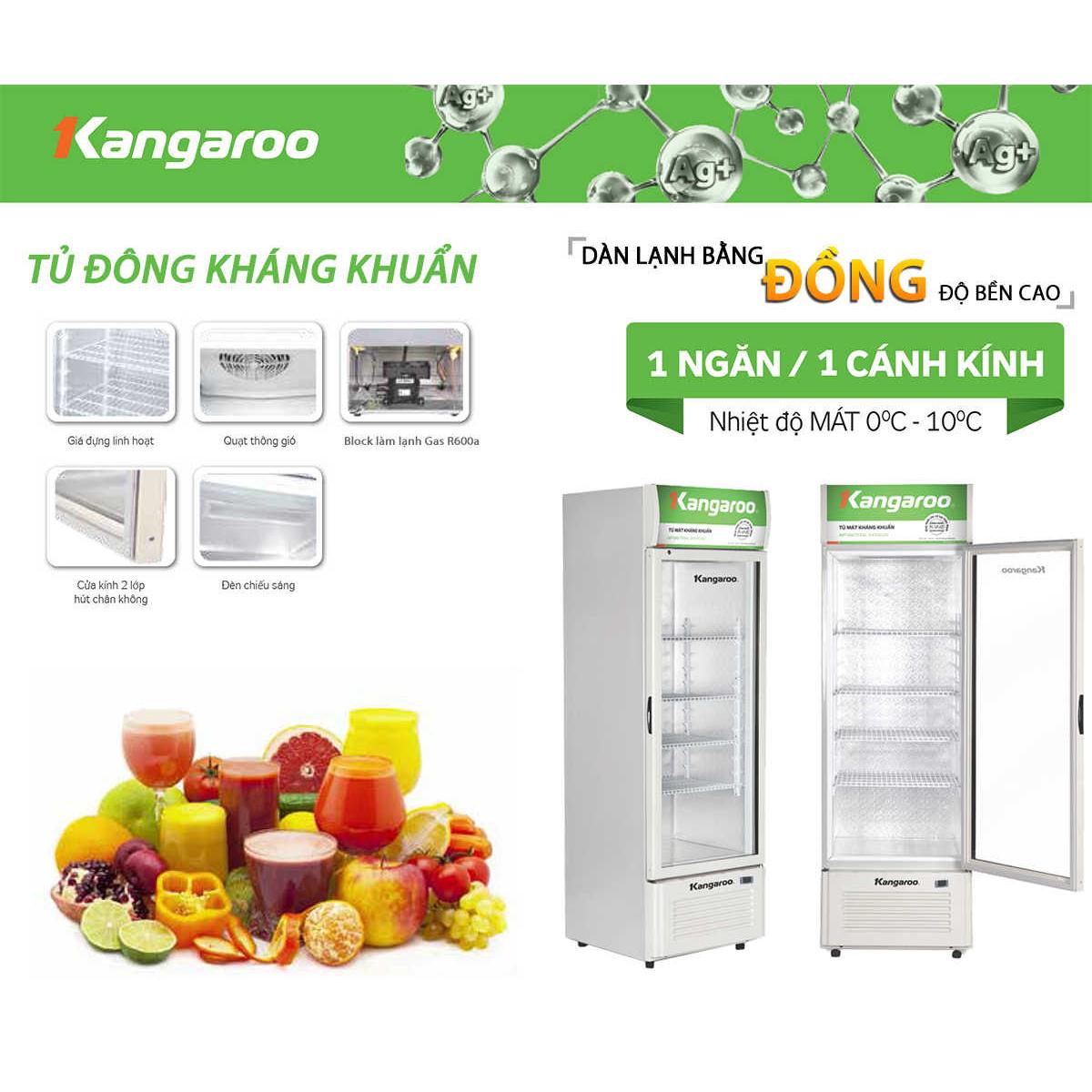 Tủ mát kháng khuẩn Kangaroo KG409CT2
