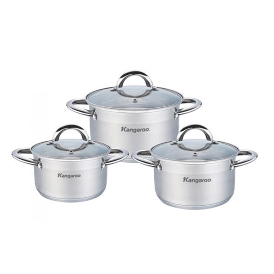 Bộ nồi inox Kangaroo KG878