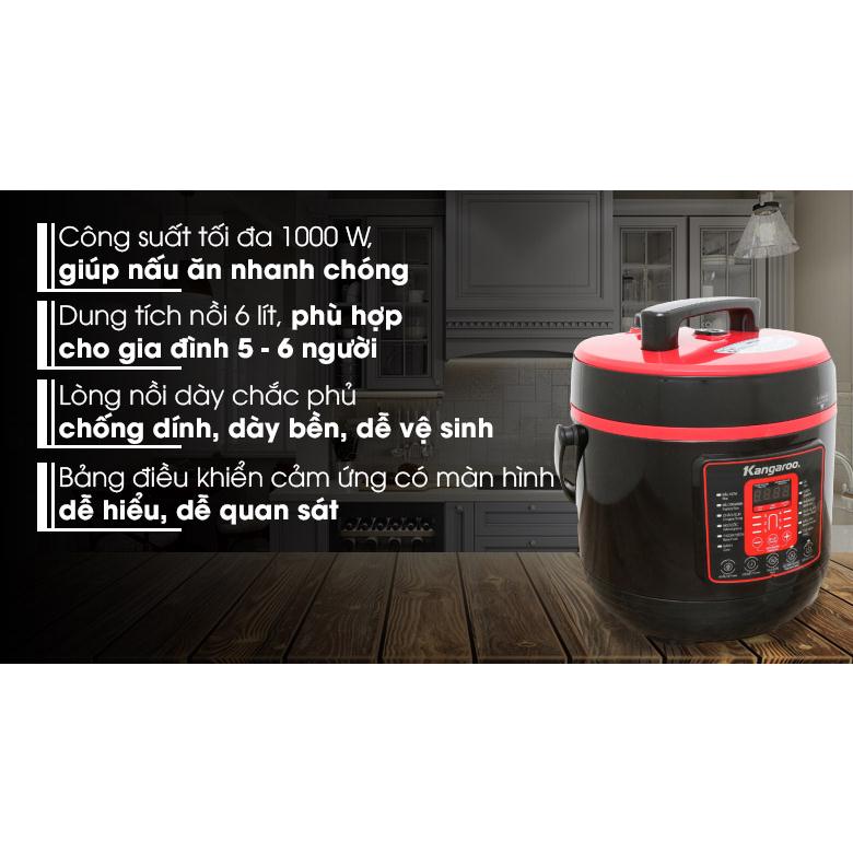 Nồi áp suất điện Kangaroo KG6P2