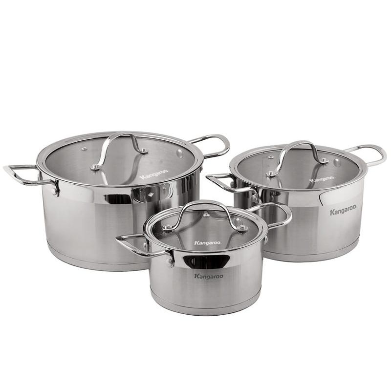 Bộ nồi inox Kangaroo KG892