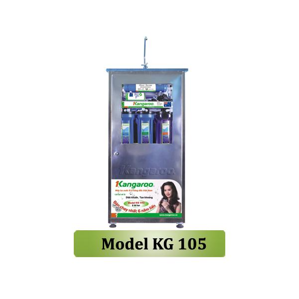 Máy lọc nước Kangaroo 5 lõi vỏ tủ Inox KG105