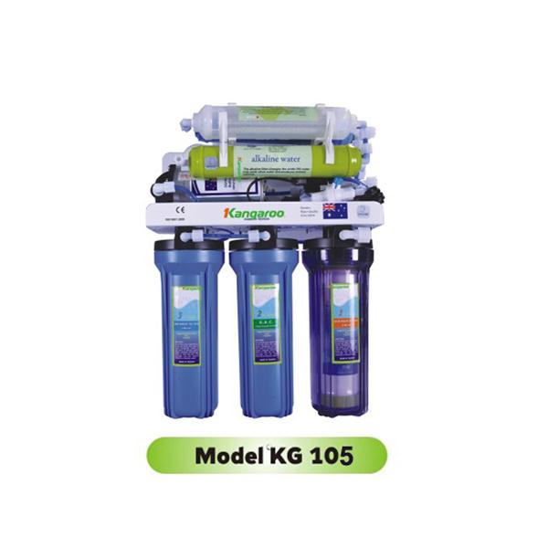 Máy lọc nước Kangaroo 5 lõi vỏ tủ Inox KG105