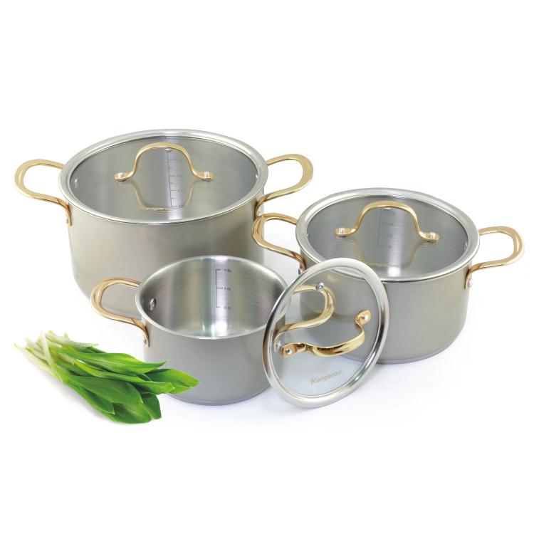Bộ 3 nồi Inox Kangaroo KG163