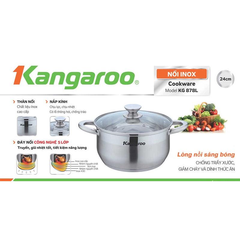 Nồi inox cao cấp 5 lớp KG878L