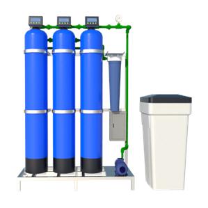 Lọc đầu nguồn 3 cột công suất 1000l/h van tự động - 1054LT-7