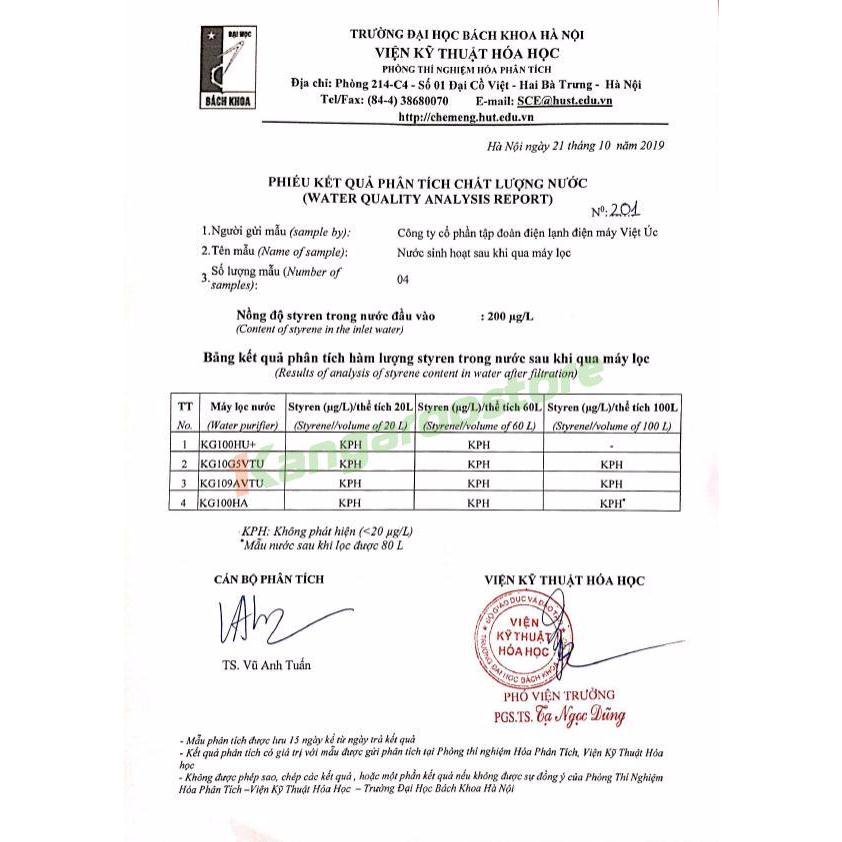 [KG10G5VTU] Máy lọc nước Kangaroo Hydrogen Superstyene