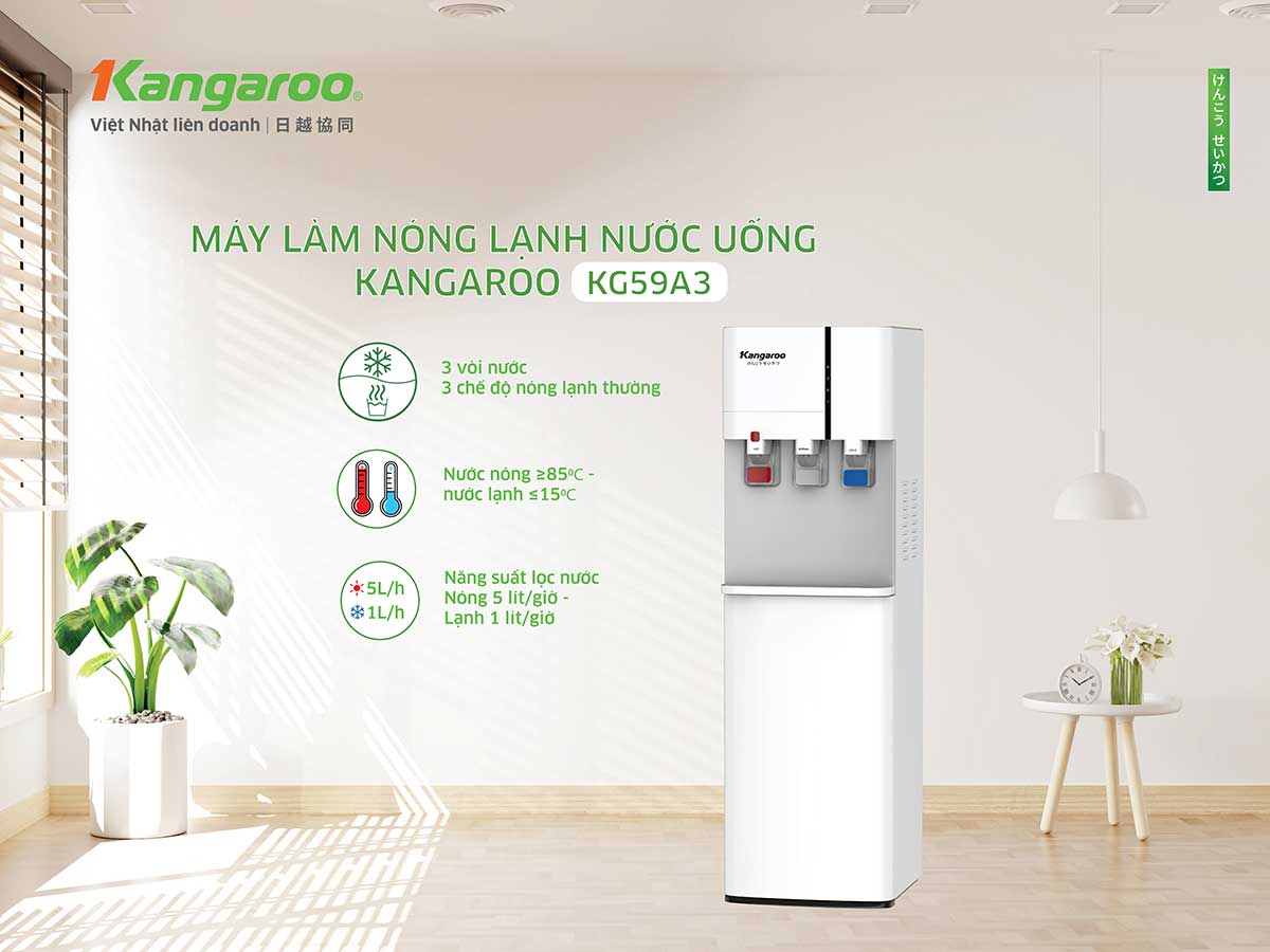 Cây nước nóng lạnh Kangaroo KG59A3
