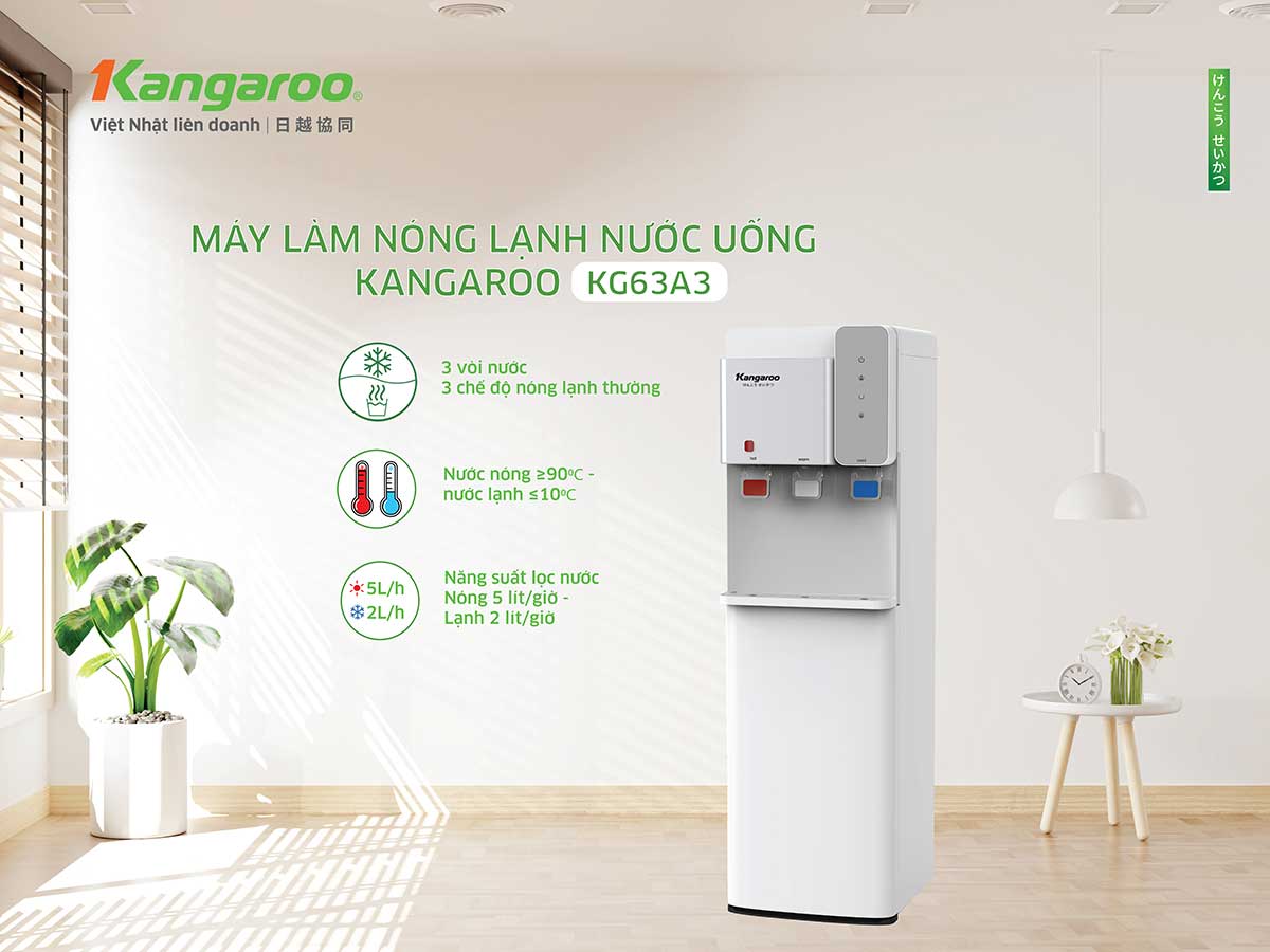 Cây nước nóng lạnh Kangaroo KG63A3