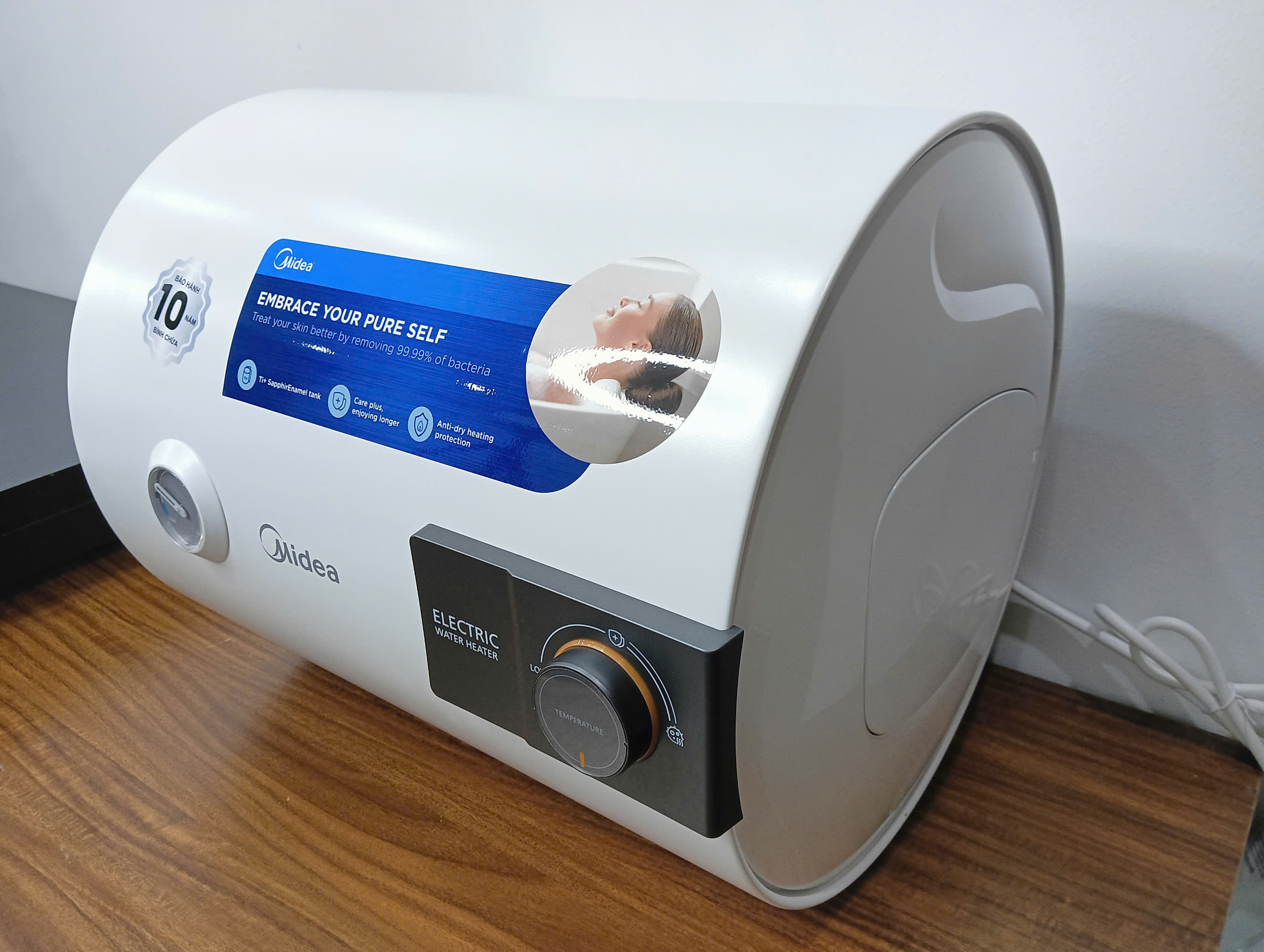 Bình tắm nước nóng gián tiếp Midea MWH30-25MA6, 30 Lít