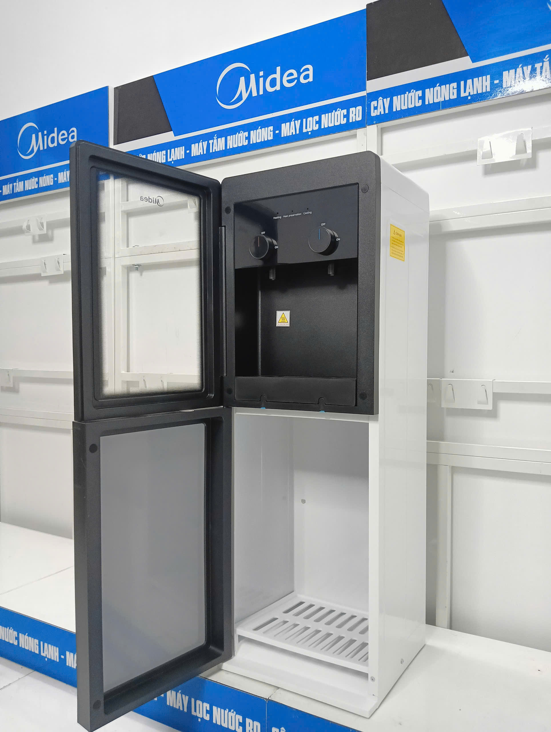 Cây nước nóng lạnh Midea YD1518S-X 498W, 2 vòi