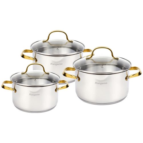 Bộ nồi inox cao cấp 5 lớp Kangaroo KG2IP3S4