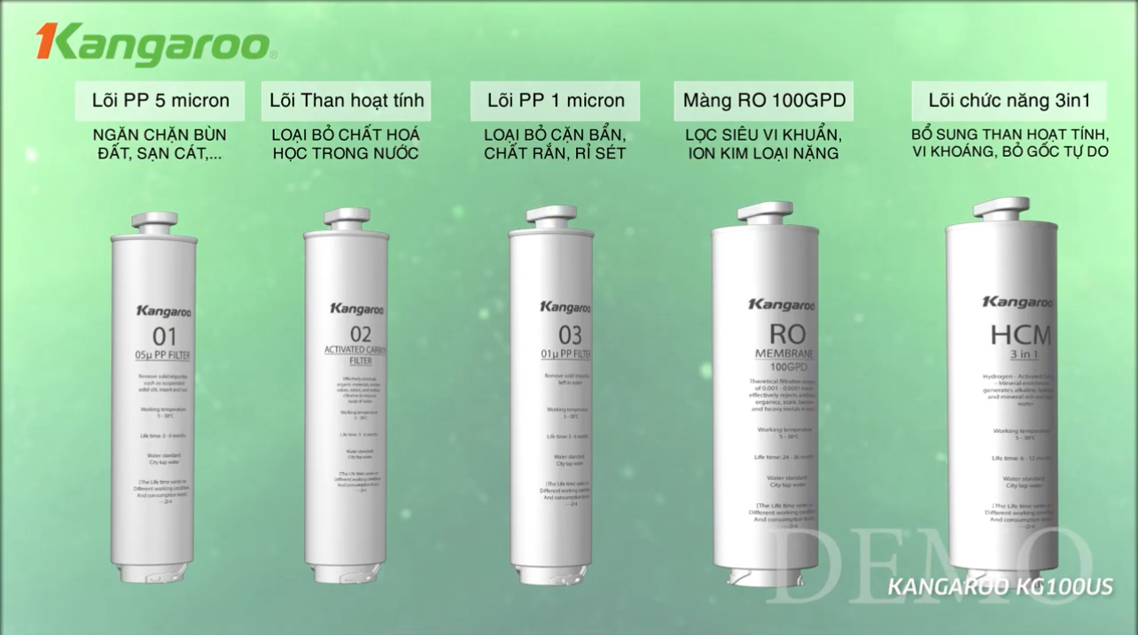 Máy lọc nước Kangaroo Hydrogen KG100US
