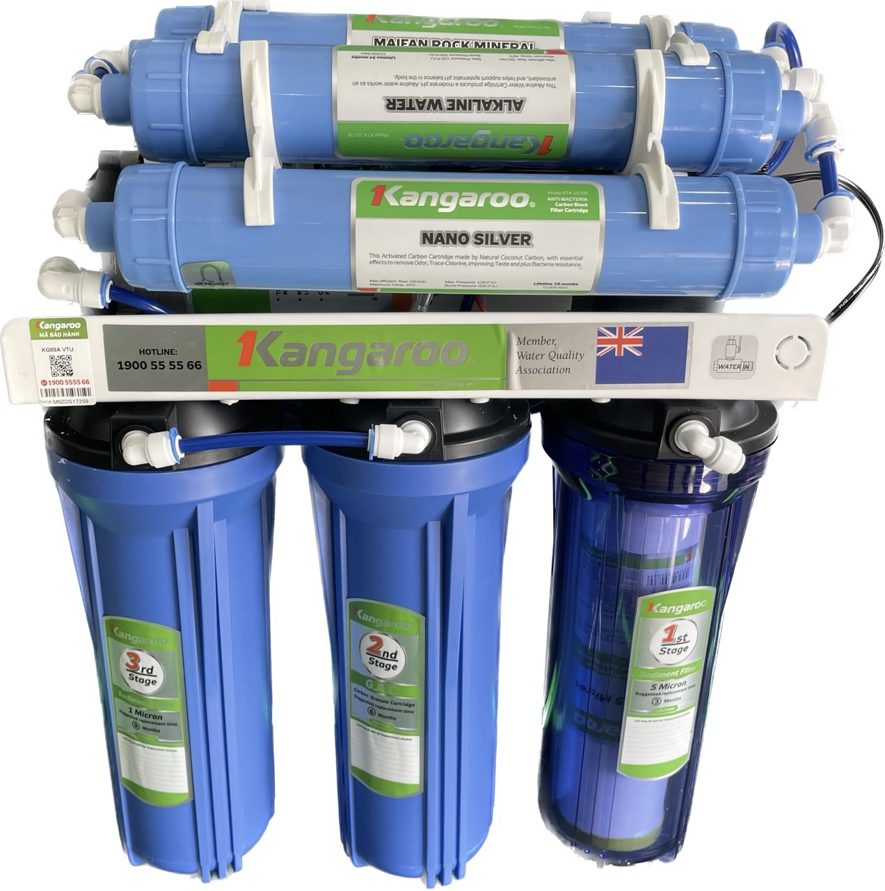 Máy lọc nước RO Kangaroo không vỏ tủ KG88A