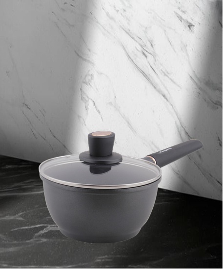 Nồi nhôm chống dính, đáy từ, size 18 cm KG217