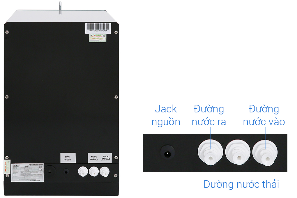 Máy lọc nước Hydrogen ion kiềm Kangaroo KG100MED