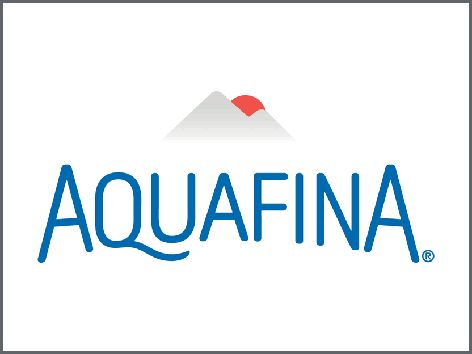 Nước suối Aquafina 350ml và những điều chưa kể 2 Logo thương hiệu Aquafina