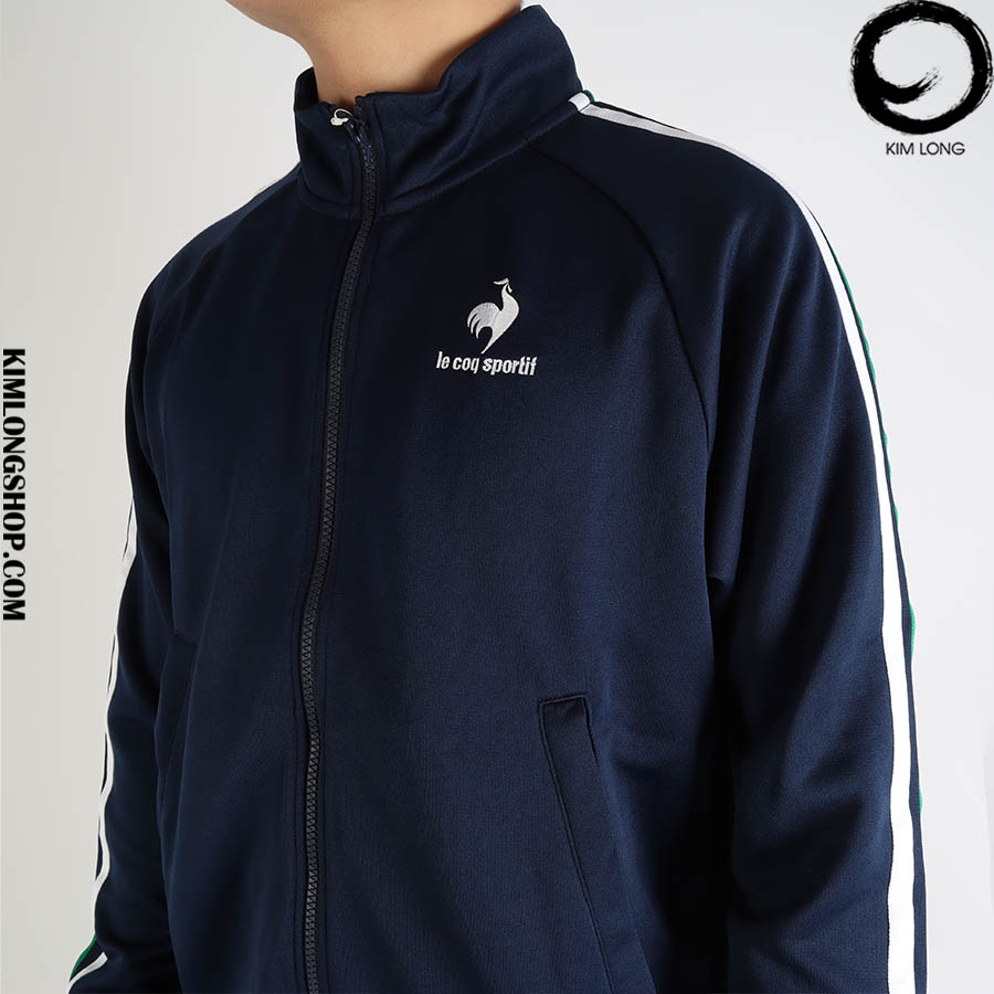 LECOQ TRACK JERSEY JACKET TRAINING WEAR QMMSJF31-NVY