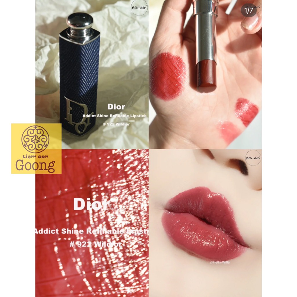 son môi Dior Addict Shine lipstick (vỏ đen) Tiệm son Goong