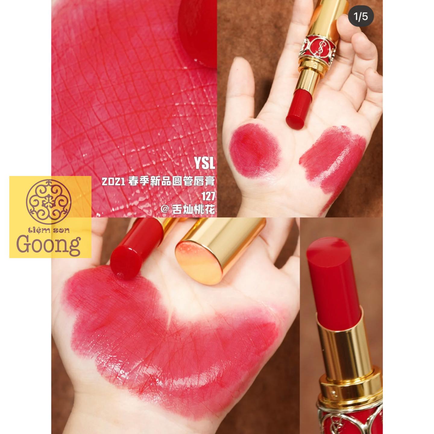 Ysl Màu Rouge Volupte Shine 121 Son Môi YSL Rouge Volupté Shine