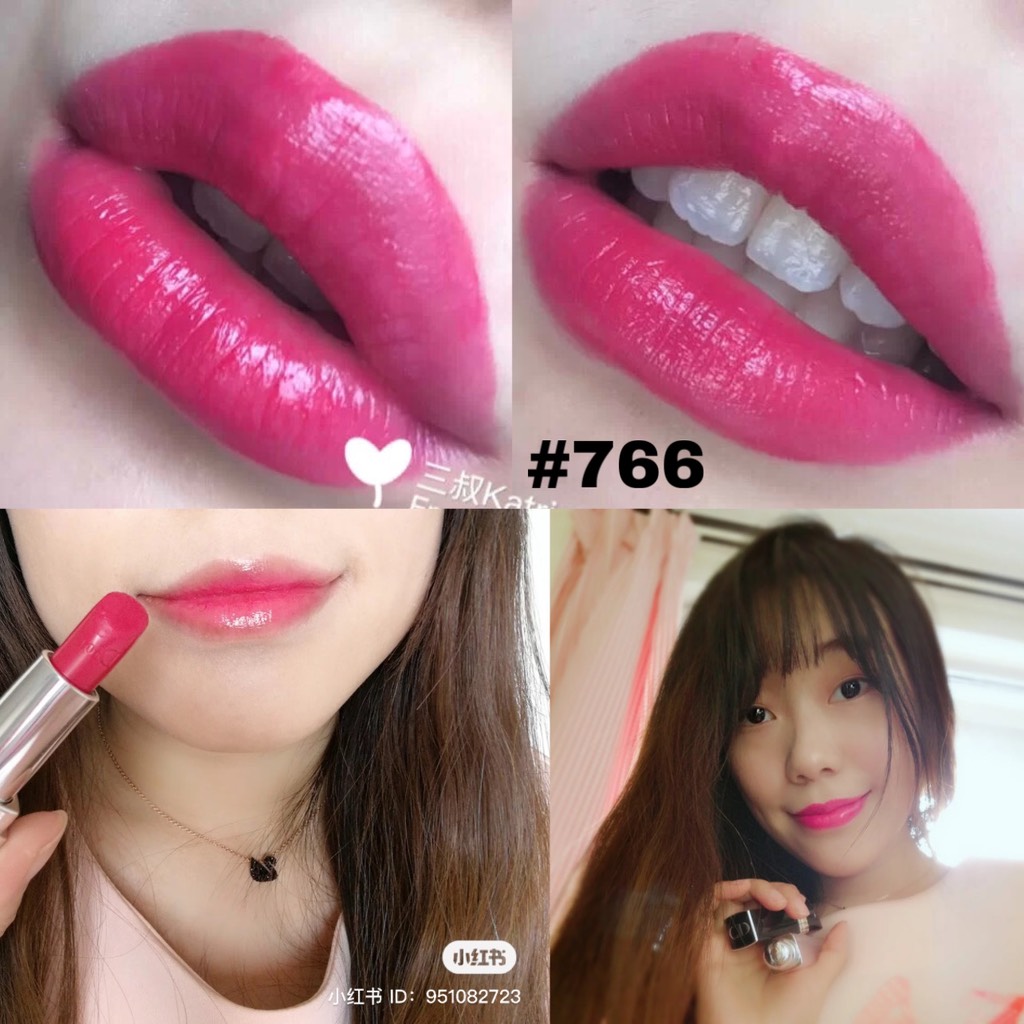 Son Dior Satin 766 Rose Harpers  Hồng Sen MỚI NHẤT Dior Rouge