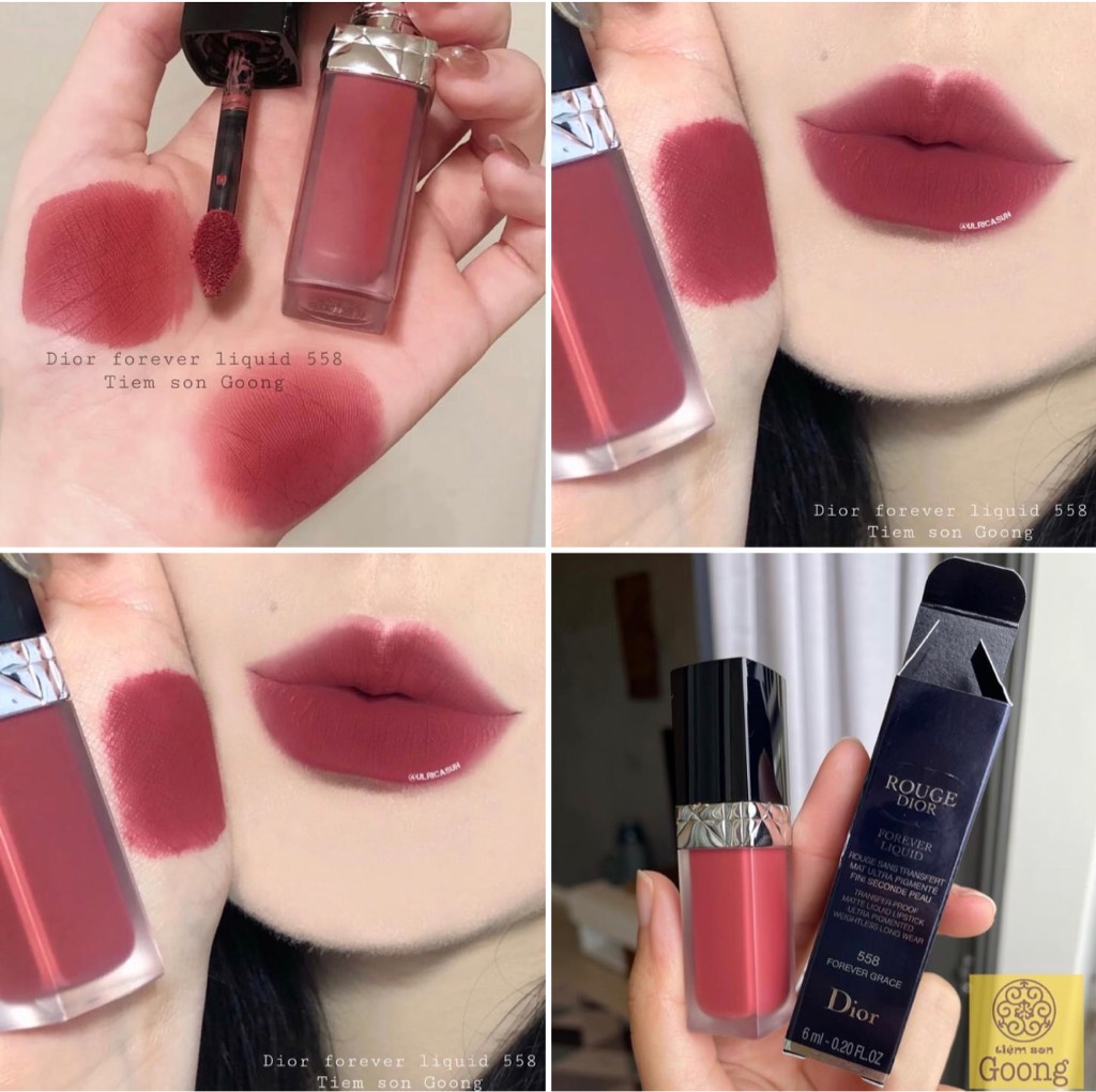 Son Kem Dior Rouge Dior Forever Liquid 558 Forever Grace Màu Đỏ Hồng Đất   KYOVN