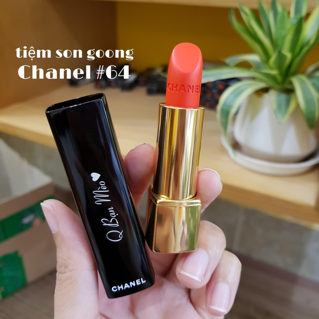 Review Son Chanel 64 First Light Màu Cam Tươi  Rouge Allure Velvet