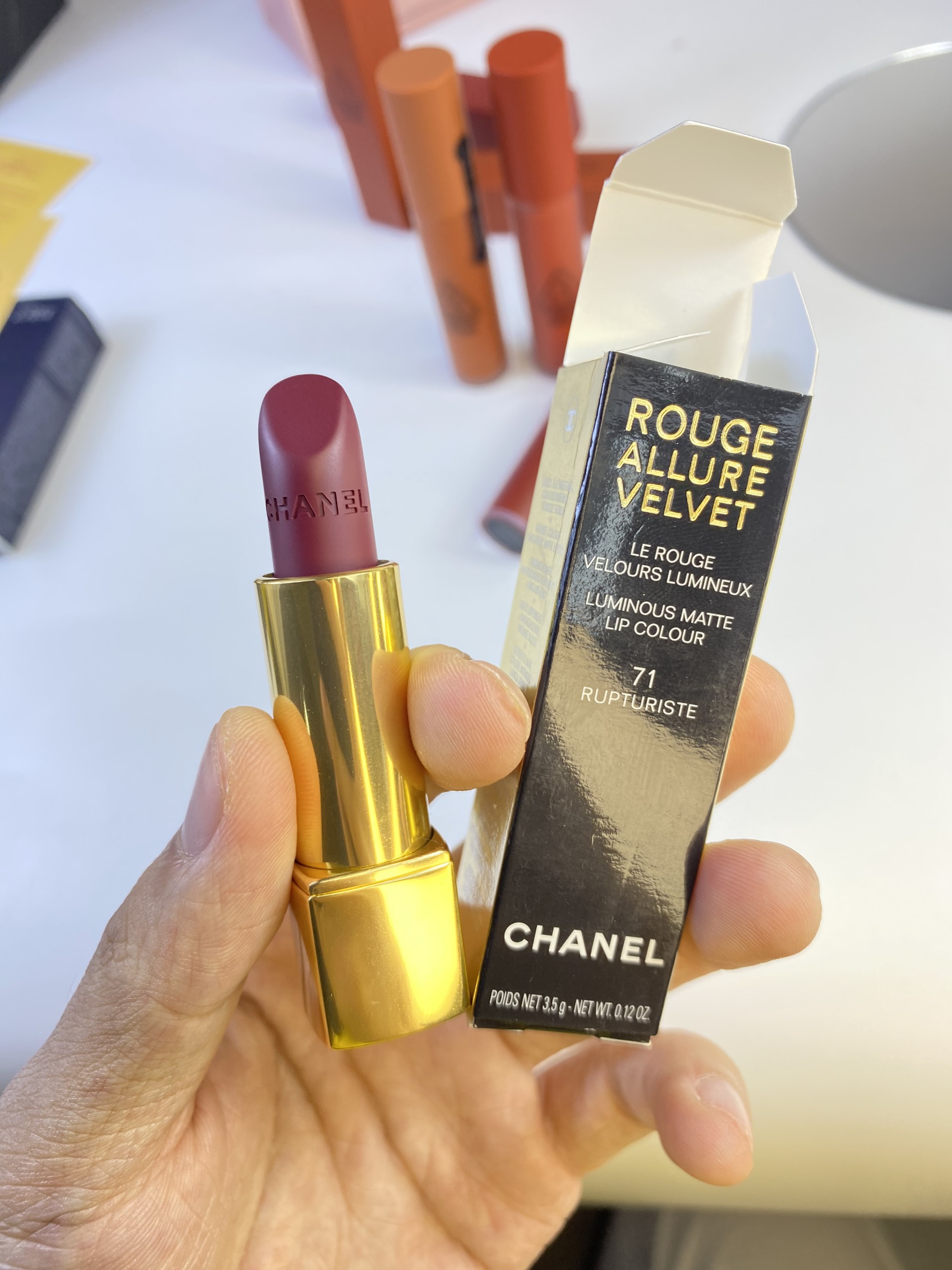 Son Chanel 71 Nuance Nude Ấm  Đẹp Nhất Dòng Rouge Allure Velvet