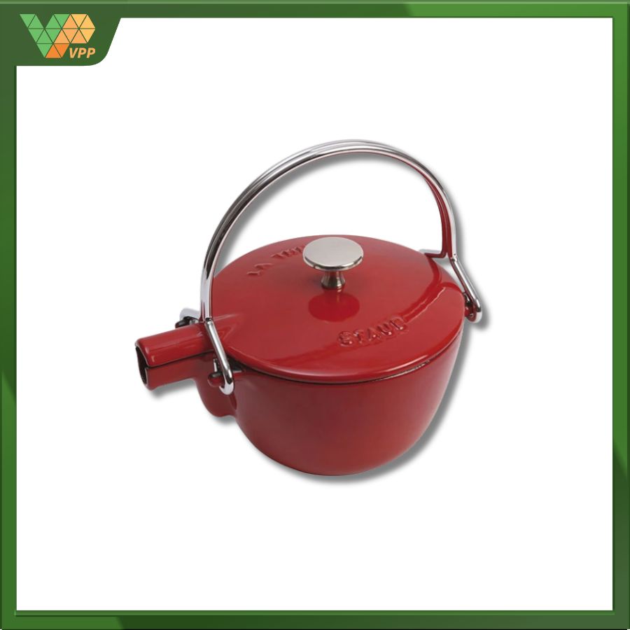 Ấm trà STAUB màu đỏ cherry 1L
