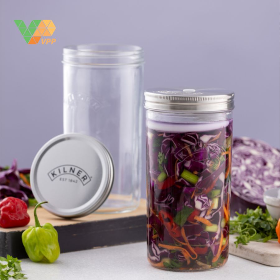 Bộ hũ ướp thực phẩm Kilner 1L (5 món)