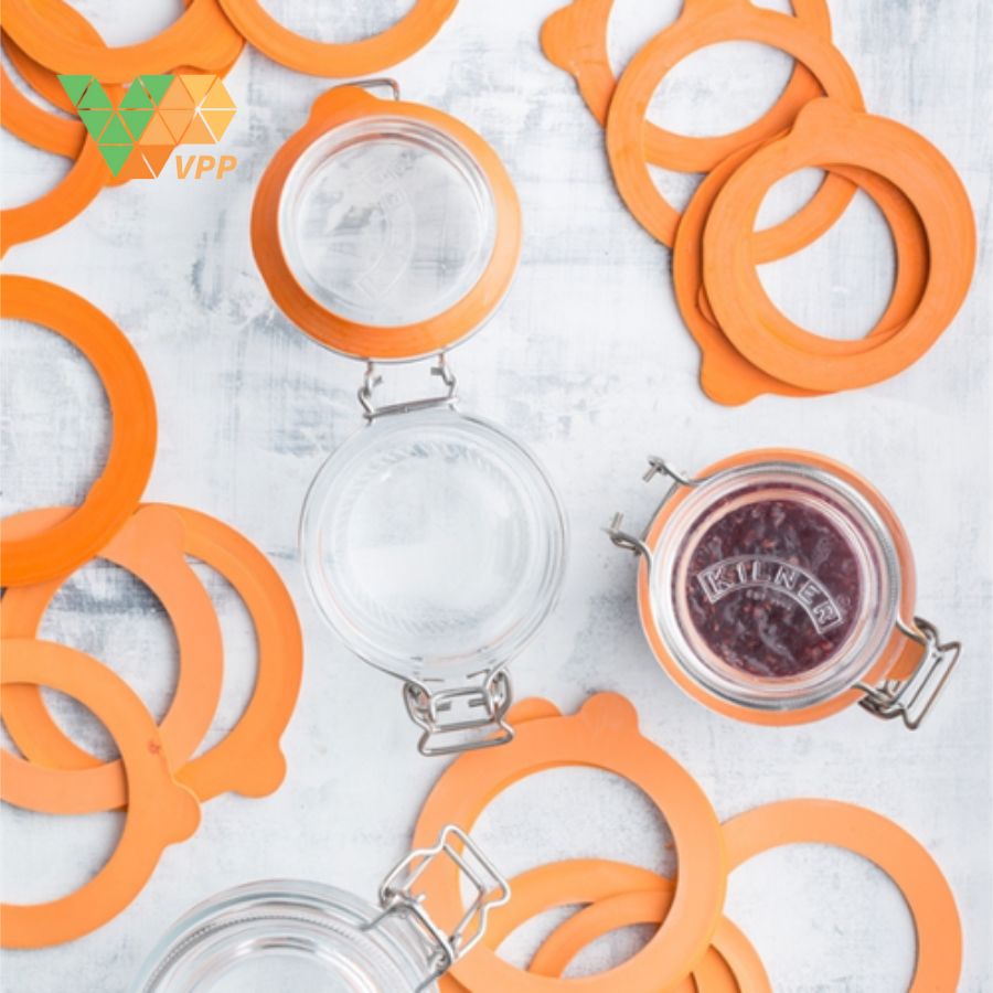 Lưu ý vệ sinh và sử dụng Bộ vòng đệm hũ thủy tinh Kilner 6 cái