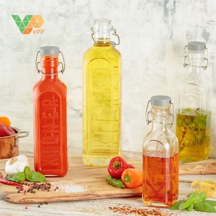 Lưu ý vệ sinh và sử dụng Chai thủy tinh nút xám Kilner