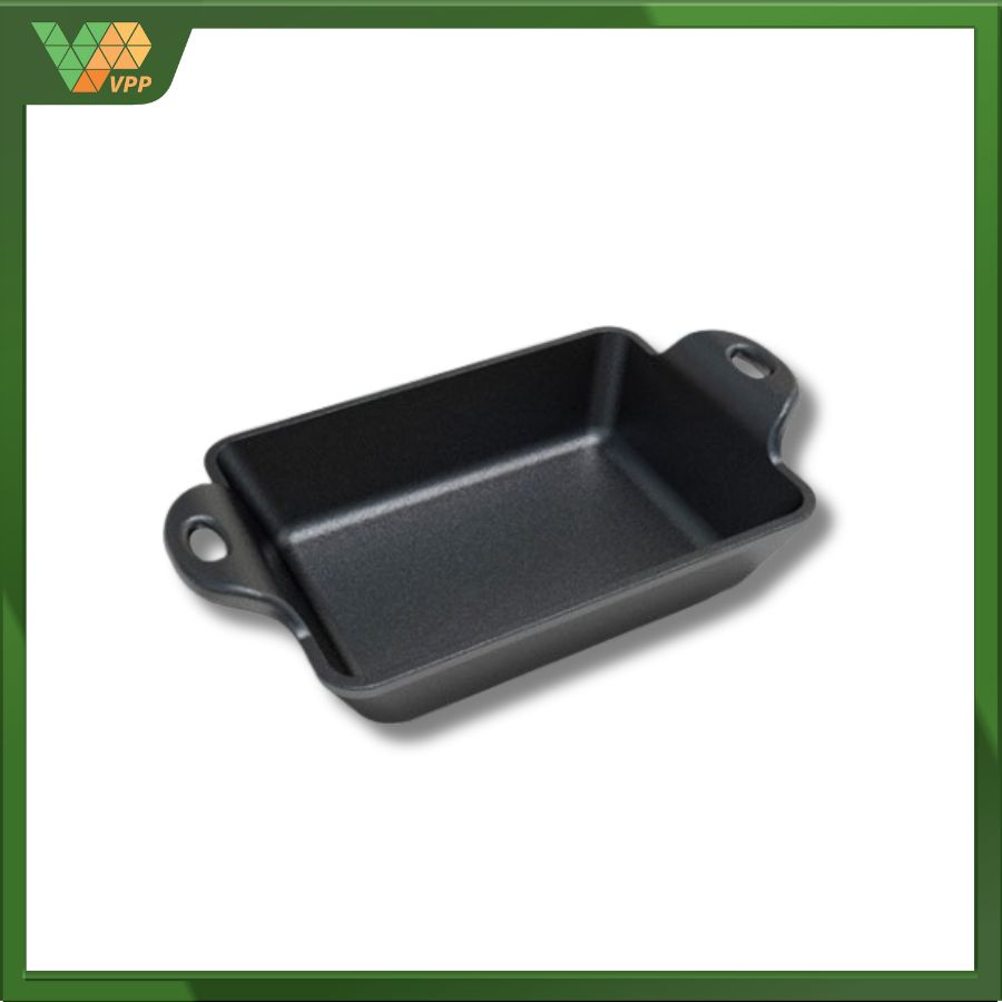 Khay gang Lodge Heat Treated chữ nhật 0.4L chính hãng
