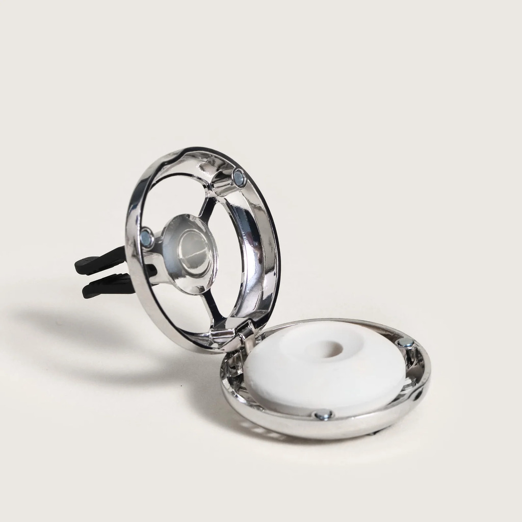 Maison Berger - Bộ kẹp tinh dầu xe hơi Illusion Black Angelica - 2 món