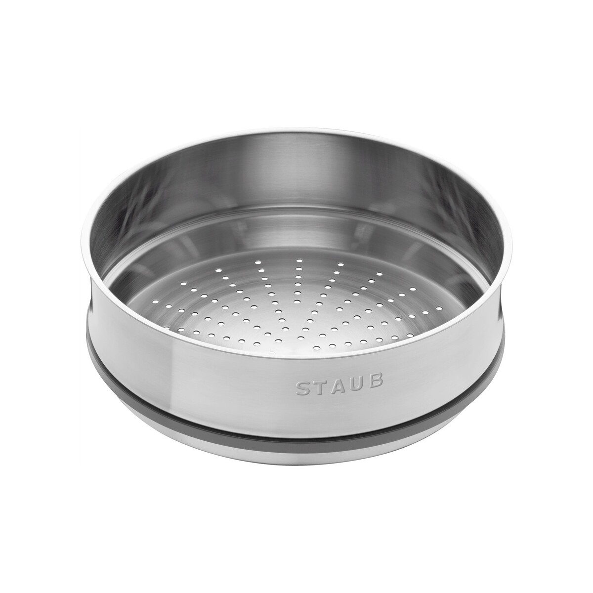 Staub - Nồi gang tròn kèm xửng hấp