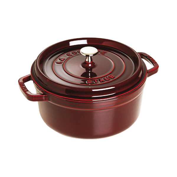 Staub - Nồi tròn màu đỏ lựu