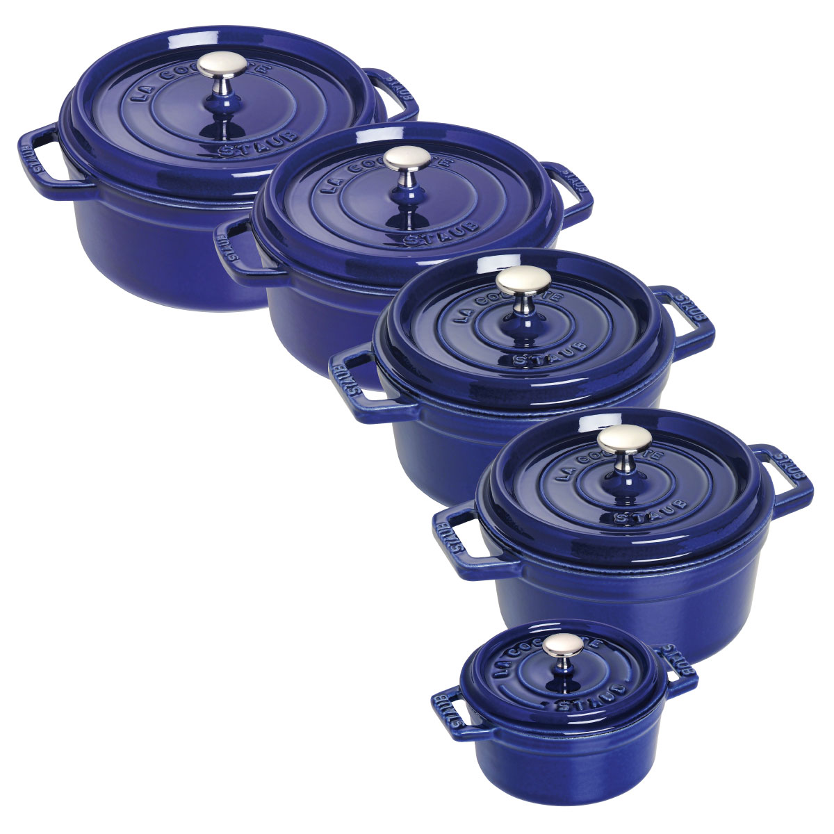 Staub - Nồi tròn màu xanh đen