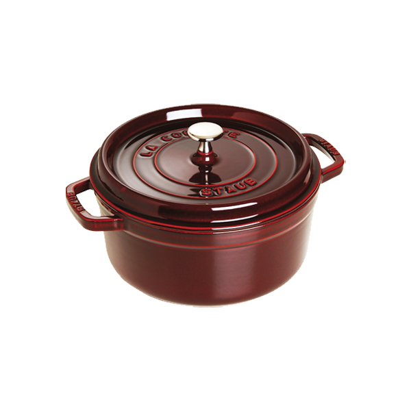 Staub - Nồi tròn màu đỏ lựu