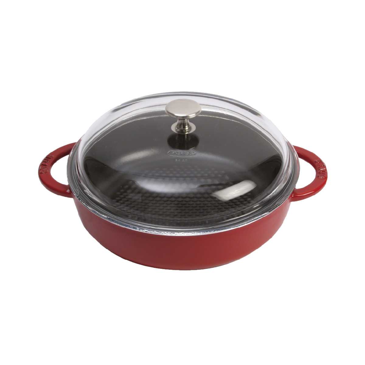 Nồi Hexagon Staub màu đỏ cherry