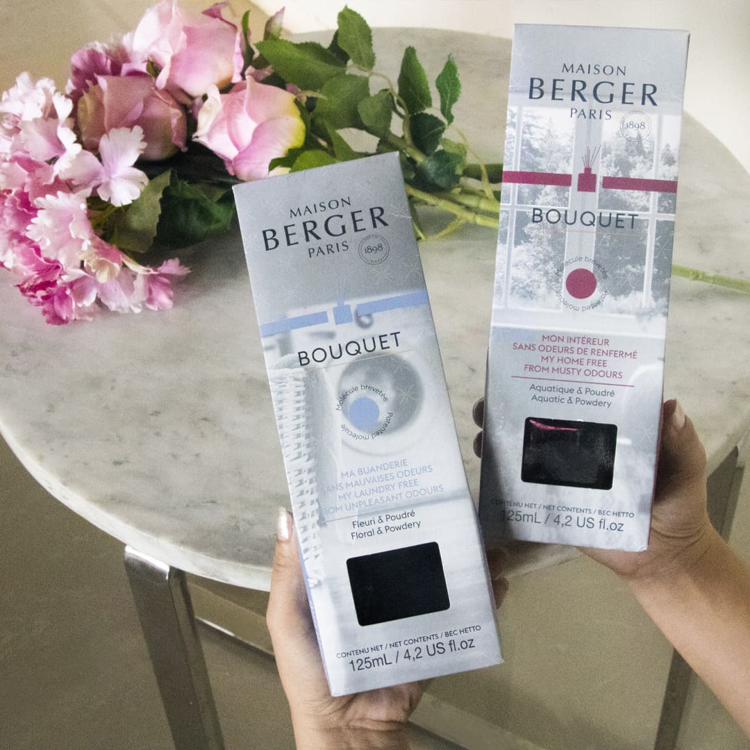 MAISON BERGER - Lọ tinh dầu khuếch tán, khử mùi ẩm mốc Aquatic & Powdery - 125ml