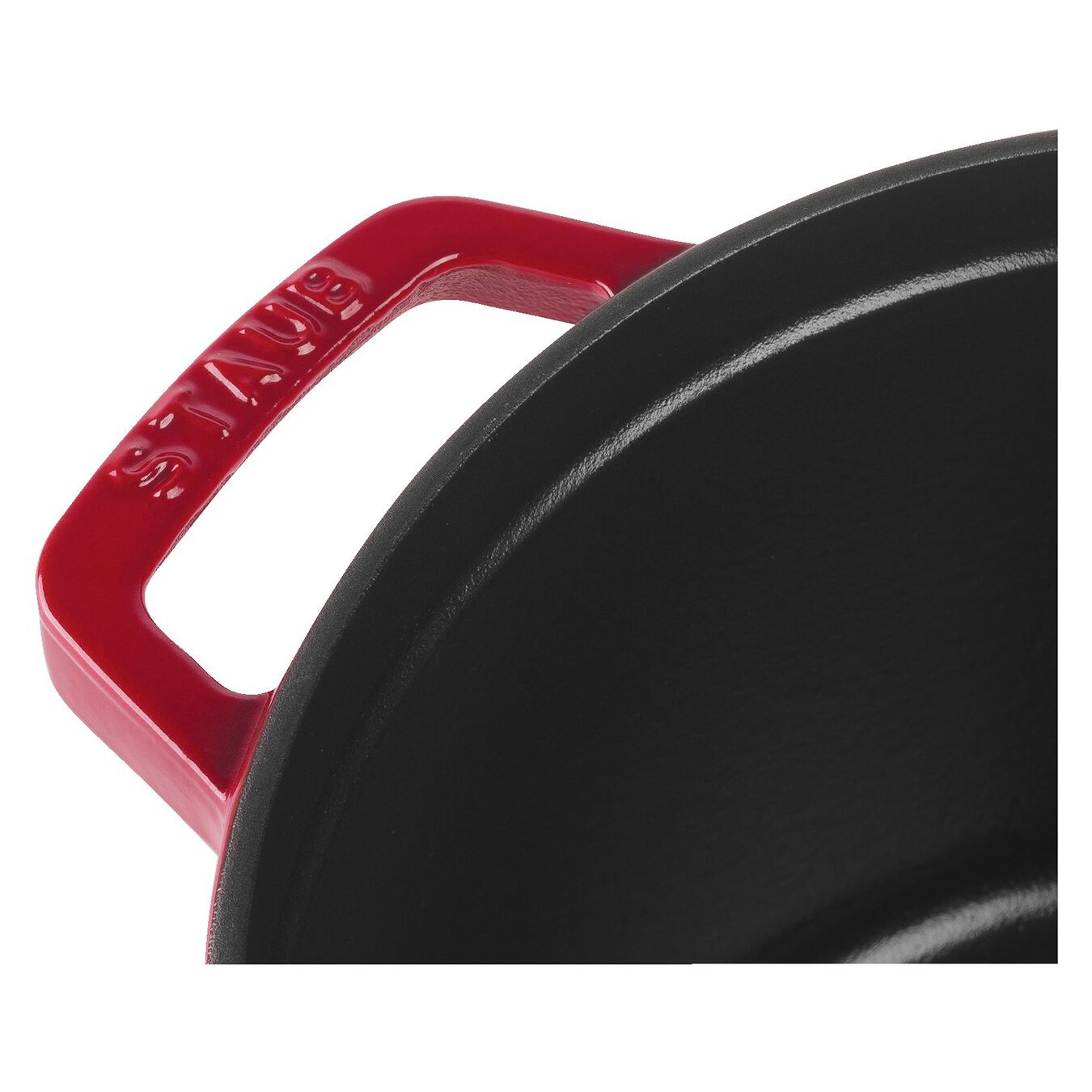 Staub - Nồi gang tròn cao màu đỏ cherry - 24cm (4.75L)