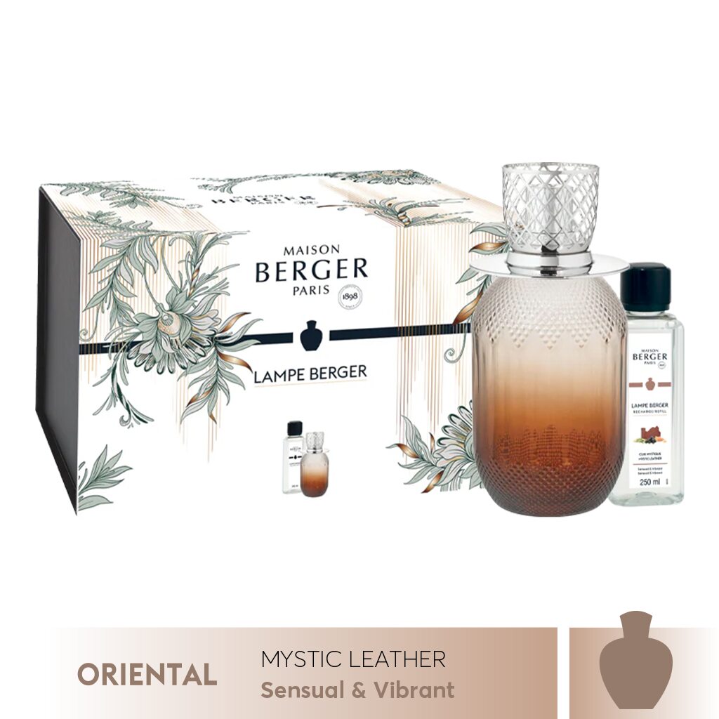 Maison Berger - Bộ đèn xông tinh dầu Evanescence Fawn - 2 món - 358ml