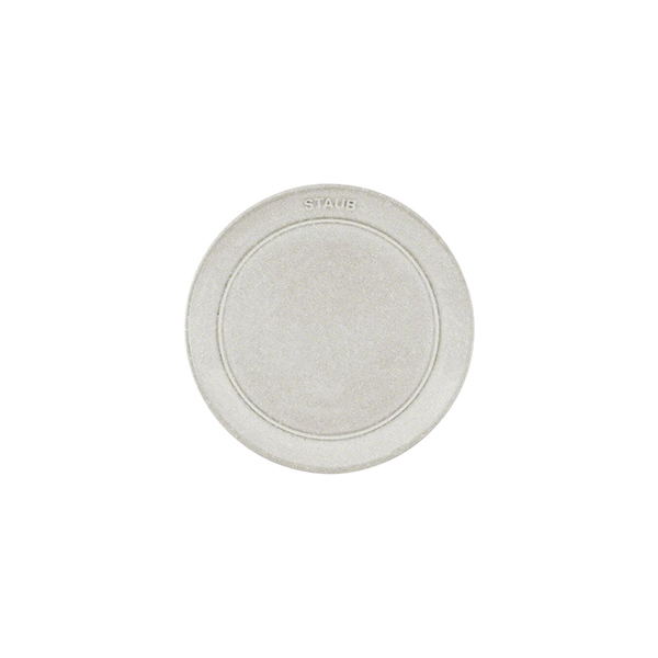 Staub - Đĩa gốm màu nấm trắng